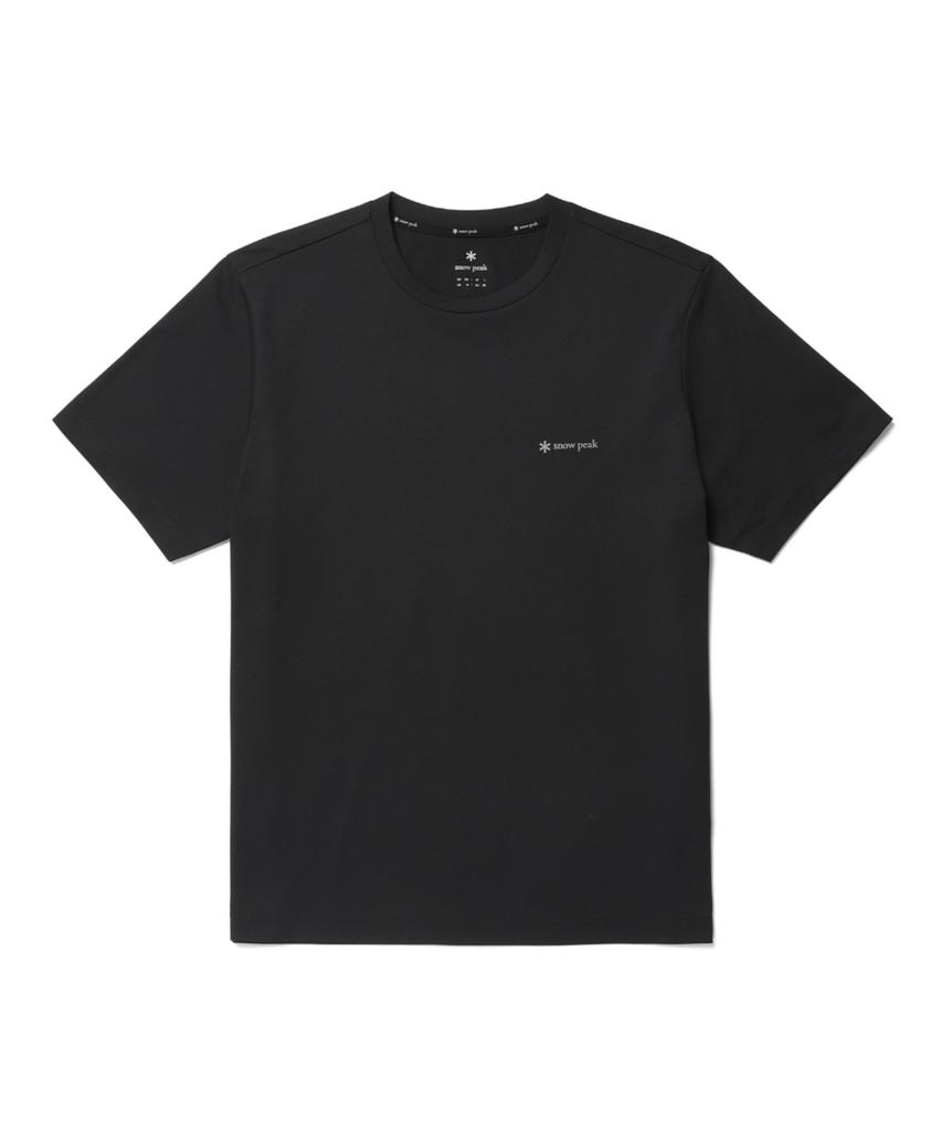 SNOWPEAK APPAREL Quick-Dry Basic Short Sleeve T-Shirt (S26Mutts12) Black