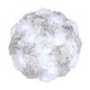 European & American Elegant Ribbon Flower Bridal Bouquet – Beaded Five-Flower Design