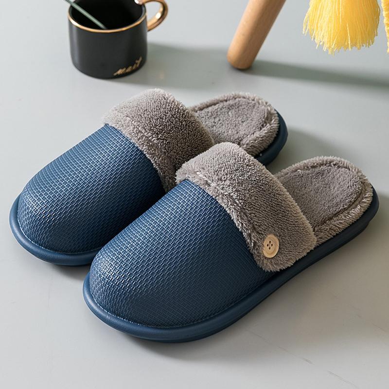 Fashion Indoor Women Warm Slippers Plush Soft Sole Women's Home Slippers Lightweight Couples Slippers Non-Slip Women's Shoes 2024 Female