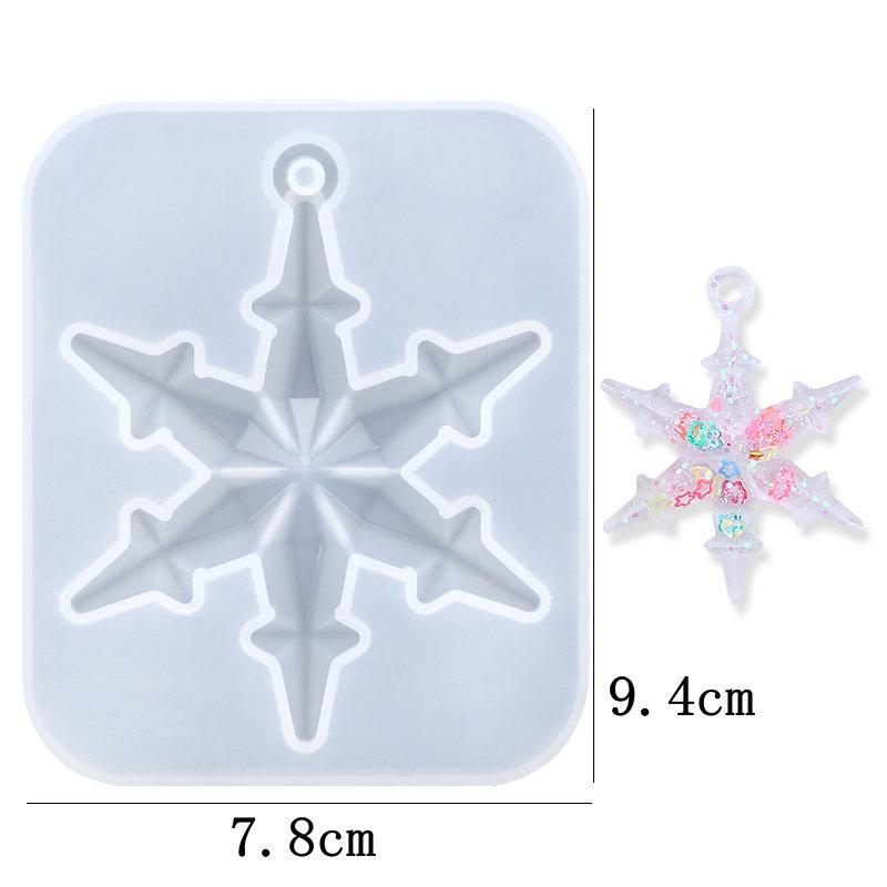 Snowflake Epoxy Resin Mould Casting Tools Silicone Snowflake Mold Handmade Jewelry making Tools DIY Crafts Epoxy Resin Molds