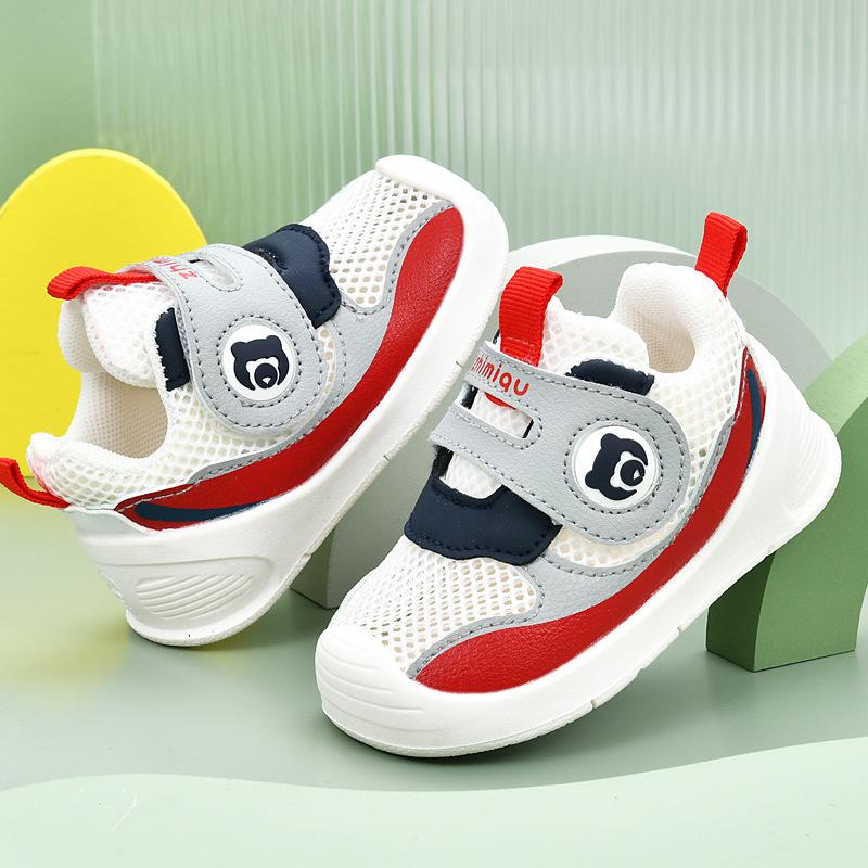 Boys' Sandals, Boys' Summer Learning-to-walk Shoes, 0–1/2 Years Old Infant Anti-slip Soft Sole Mesh Shoes, Girls' Baby Shoes