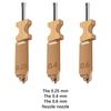 Interchangeable 3D Printing Nozzle Set Heat Resistant Metal Tip Multiple Diameter Option 0.25 0.4 0.6mm