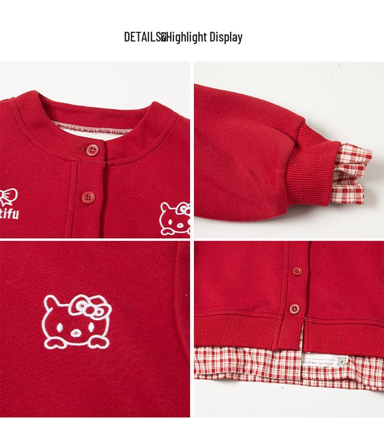 Stylový dívčí kardigan: Jaro/Podzim 2025 Nová Módní Svrchní Oblečení pro Holčátka