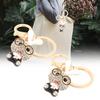 2pcs Keychain Pendants Cute Bunny Shape Rhinestone Ornaments Accessories for Keychains Bag Decoration Gift