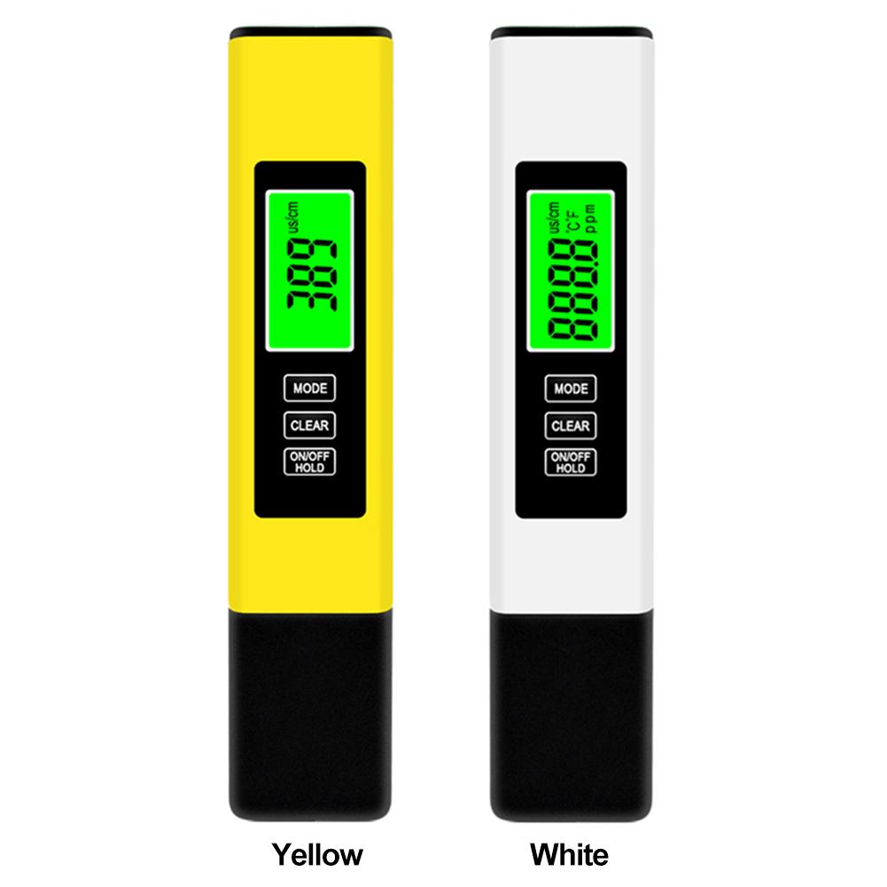 4 In 1 Digital Water Tester Water Quality Tester Pen 0-9990 PPM Backlit LCD Display for RO-RODI System Drinking Water Aquariums
