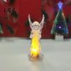 Desktop Ambient Lighting Guardian Angel Night Light, Small Prayer Reading Playing Music Peaceful Home Accents Figurine with LED Light for Desk, Table,