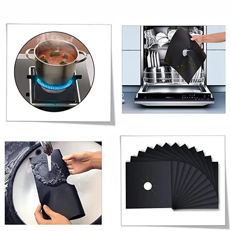 Stove Protector Covers Liner Reusable Clean Mat Pad Gas Cooker Cover Washable Stovetop Protector Kitchen Cookware Accessories