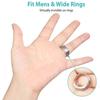 8 Pcs/Set Ring Size Adjuster Mat Transparent Invisible Non-irritation Reusable Soft Anti-slip Different Sizes Ring Size Reducer Mat Ring Guard