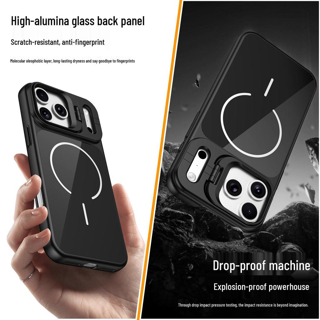 iPhone 17 Pro Max Mirror Stand Case - Drop-proof Magnetic Cover, Compatible with iPhone 11/16