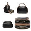 Luxury Design Double Zipper Handbags High Quality PU Leather Crossbody Shoulder Bags For Women Ladies Solid Color Messenger Bags