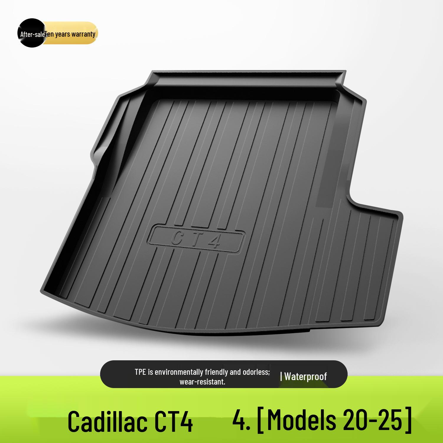 Cadillac CT4 TPE Trunk Mat: Interior Accessory for Car Decoration. Default