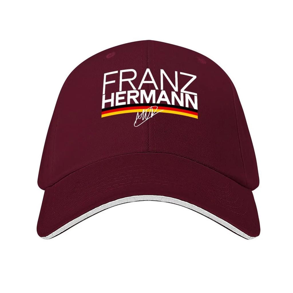 Franz HerUnisexn F Graphic  Signature with GerUnisex Flag Stripes Motorsport Art Baseball Cap fashionable Unisex hat Unisex Caps Womens