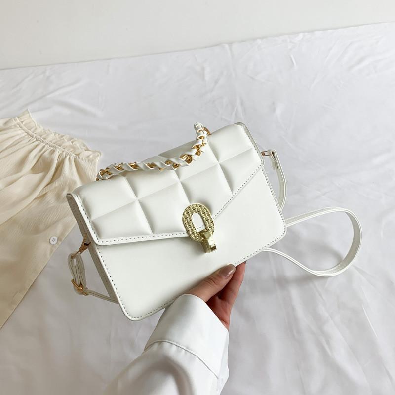 Trendy Pu Leather Mini Shoulder Bag Chic Square Crossbody Handbag For Women In Various Colors