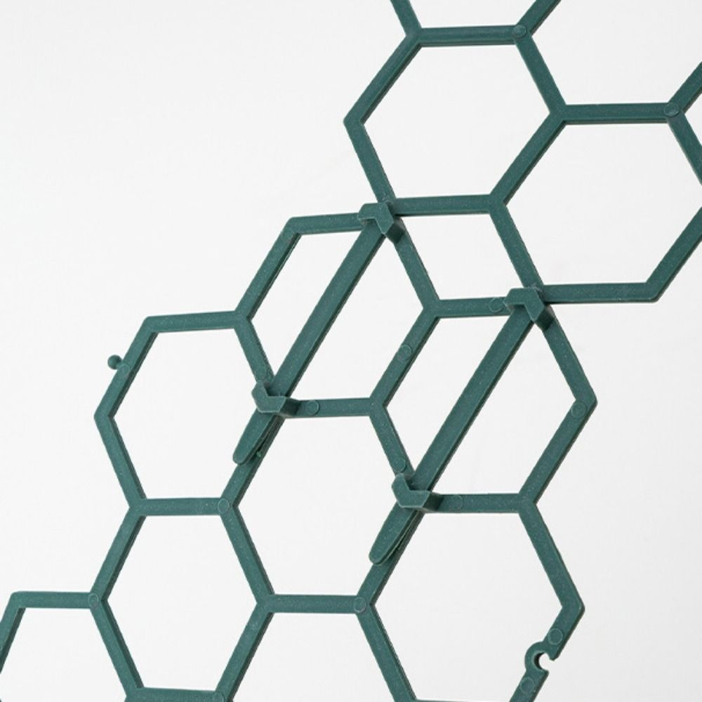 Honeycomb Design Plant Support Rustproof Plastic Stackable Garden Climbing Frame Easy To Use Durable Honeycomb Plant Trellis