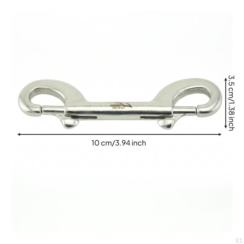 Double Ended Snap Hook 316 Stainless Steel Double-Ended 100 Mm