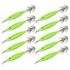 10Pcs Octopus Cuttlefish Hook Fishing Lures Shrimp Lure Bait Squid Jig 3.6g Glow Jig Hooks Luminous Squid Jig Hard Bait
