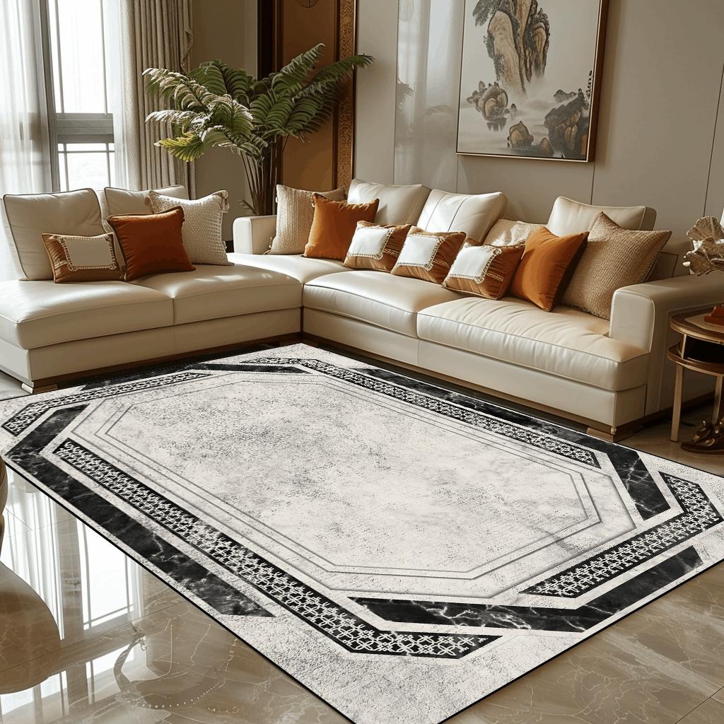 Wohnzimmerdekoration Luxusteppiche Zuhause Abstrakt Marmor Teppich Salon Sofa Stuhl Bereich Teppiche Raum Türbereich Korridor Fußmatte