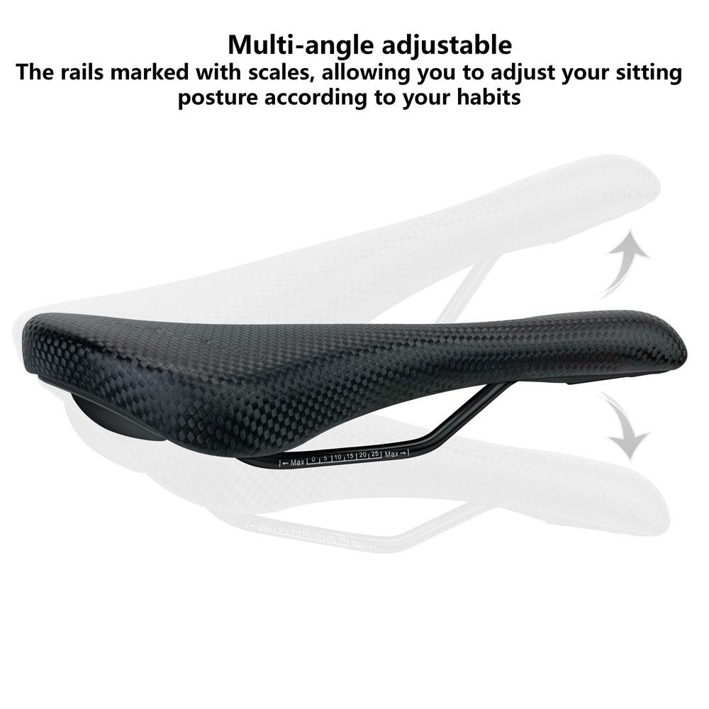 High Quality Leather Bike Saddle Steel Rail Waterproof Soft Cushion Ventilation Road MTB Fixed Gear Unisex Adults Sport Bicycle