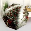 1pc Christmas Tree with Presents and Berries, Auto Open Close Umbrella, Portable Tri-Fold Design, 8-Bone Iron Frame Outdoor Umbrella, Festive Gift for