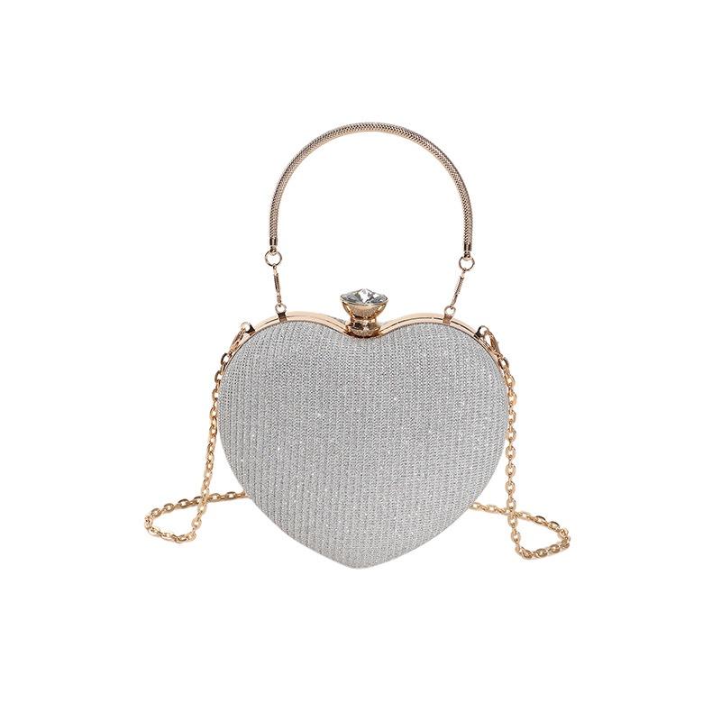Trendy And Stylish Small Bag With Unique Lock Buckle 2023 Summer Fashion Chain Shoulder Crossbody Bag Gold Silver Pink Blue)