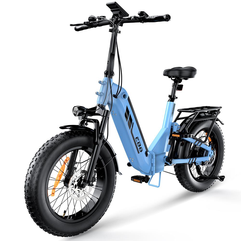 iScooter EB8 Opvouwbare Elektrische Fiets met 48V 15Ah Batterij blauw