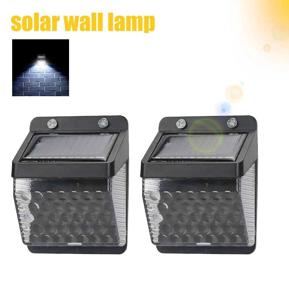 Outdoor Mini Solar LED Wall Lamp With Light Sensor Household Waterproof Balcony Patio Garden Decoration Solar Lighting Lamp