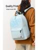 Black & White Colorblock Backpack: Cartoon Anime Design, Unisex Student Schoolbag, Outdoor Travel & Laptop Bag