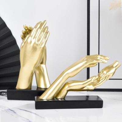 Handgesten-Statue Sammlerstücke Dekorative Tischmitte Schreibtischornament für Bücherregal Veranda Eingang Wohnzimmer Schrank