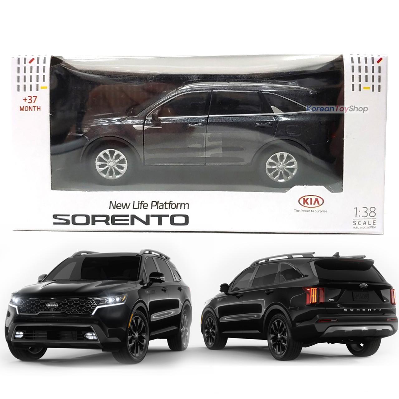 

Литой под давлением игрушечный мини-автомобиль Kia Motors SORENTO MQ4 1:38 Миниатюрная модель БЕЛЫЙ И ЧЕРНЫЙ