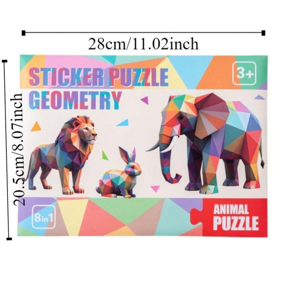 Educational Toys DIY Paste Material Kit Handmade Animals Sticker Book  Children