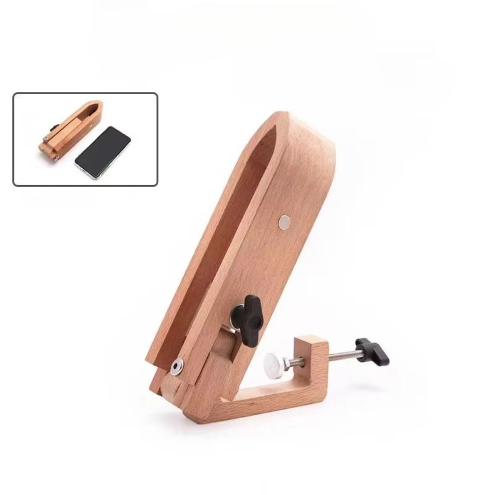 New Sewing DIY Tools Foldable Wooden Clamp Adjustable Foldable Leather Sewing Tools Clip Type Portable Leather Craft Tools