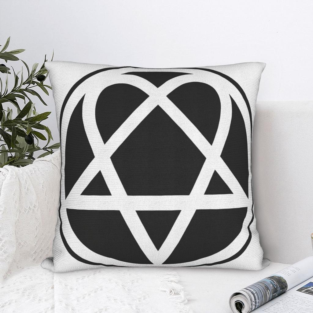 Him Heartagram Gold Pillow Cover Soft Cushion Cover Novelty Pillow Case For Couch Sofa Bedroom