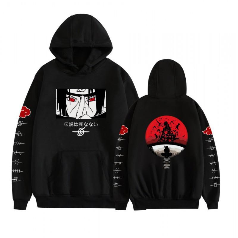 Anime Hoodie Naruto Inspired Casual Sweatshirt Teens Men Winter Warm Long Sleeve Pullover With 3D Pouch Pocket