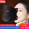 Red Light Therapy Silicone Face Mask - 7 Color LED Skincare Device for Home Use