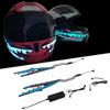 Casco da moto 2 in 1 Casco da moto Barra luminosa Striscia stile squalo LED Luce di segnalazione notturna Striscia Freddo Impermeabile Sti