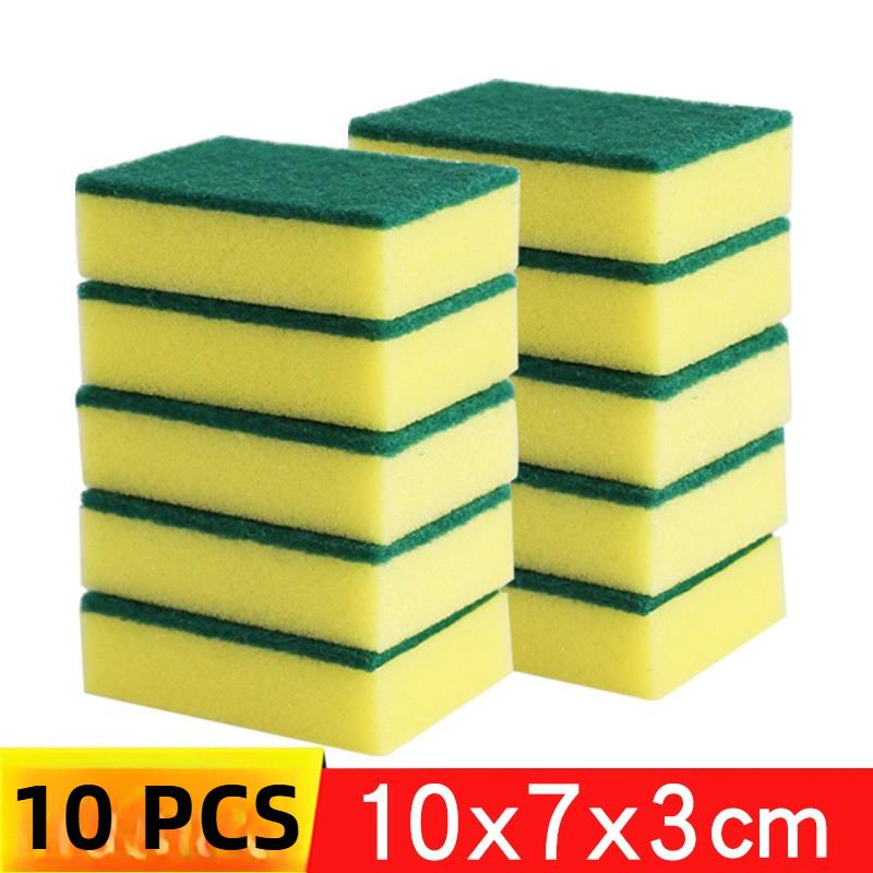 1-60PCS Kitchen Sponges Dual-Sided Scrub Pads Super Absorbent Dish Towel Scratch Resistant Scrubbing Sponge Highly Absorbent