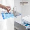 Airtight Laundry Detergent Dispenser Easy to Clean Clear Washing Powder Liquid Holder with Lid for Household Laundry Organization