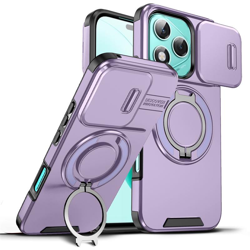 Armor Funda For Honor 400 Lite 5G Case Slide Camera Ring Stand Holder Shockproof Cover For Honor 400 Pro 400Lite 400Pro 5G Capa