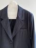 Women's Autumn Cotton Linen Blazer Suit Set with Pants
