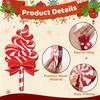 Christmas Candy Cane Wooden Ornaments,Tree Hanging Decor, Holiday Party Home Window Christmas Decoration Accessories
