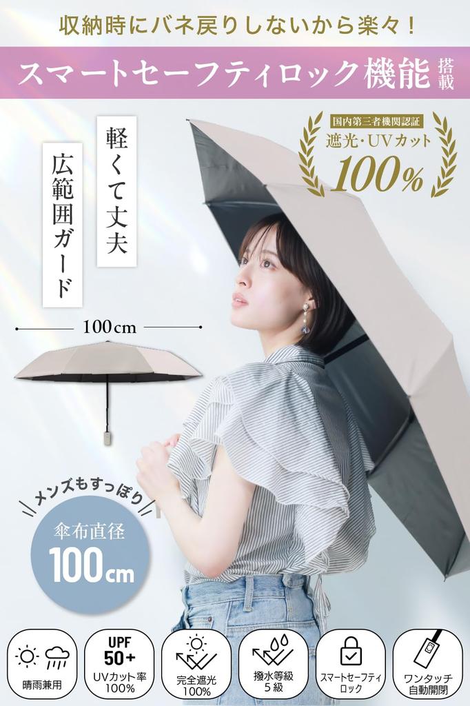 By a Practicing Completely UV Protection Folding Suitable for Both Sun and Automatic Opening and and Weighs Classic Construction with Smart Safety