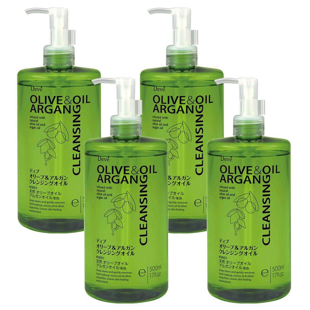 QIDUHUQI [Set] Dib Olive & Argan Cleansing Oil 500ml x 4