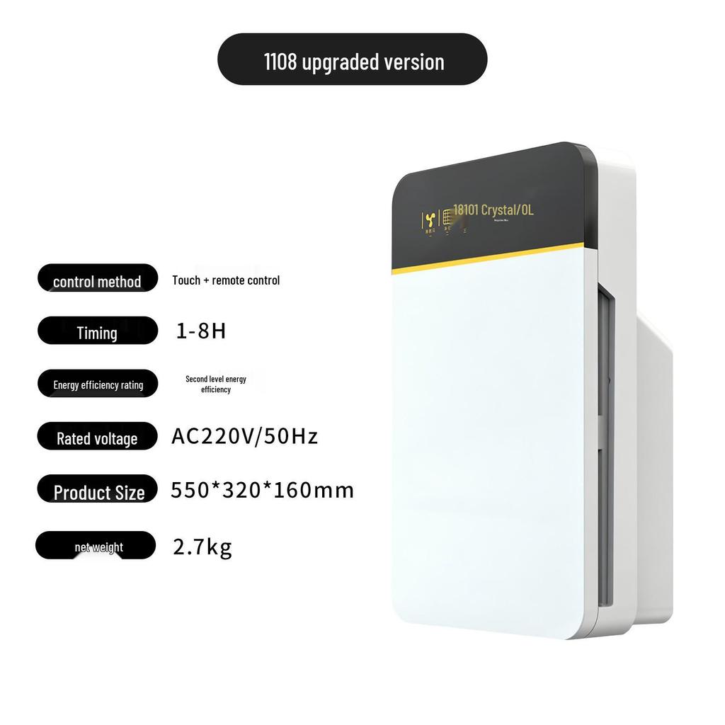Medical Grade Air Purifier for Formaldehyde and Smoke Removal with Negative Ions for Home Use