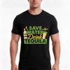 Save Water Drink Tequila TShirt Summer Casual Cotton Tee Oversized Streetwear Tops Vintage Graphic Print Unisex Unisex Women