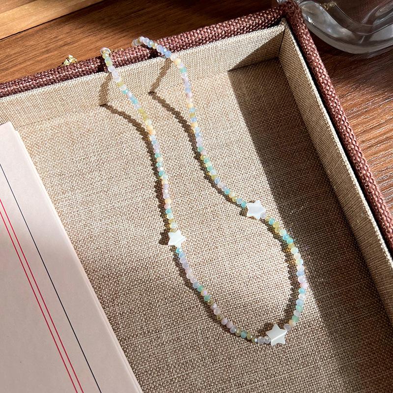 Sweet Dopamine Beaded Necklace: Trendy Heart, Flower & Bow Choker