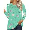 IHUASU Women's Fashion Casual Long Sleeve O-Neck Blouses & Shirts
