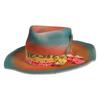 Cappello Homburg Panama Vintage Cappello da Rancher Western dell'Età Vittoriana Trilby Versatile Cappello a Cilindro per Cena Abbigliamento Casual all'Aperto