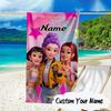 Custom Name KPop Cartoon Microfiber Beach Towel Super Soft & Absorbent for Bath, Beach, Travel Bath Time Accessory, Fan Gifts
