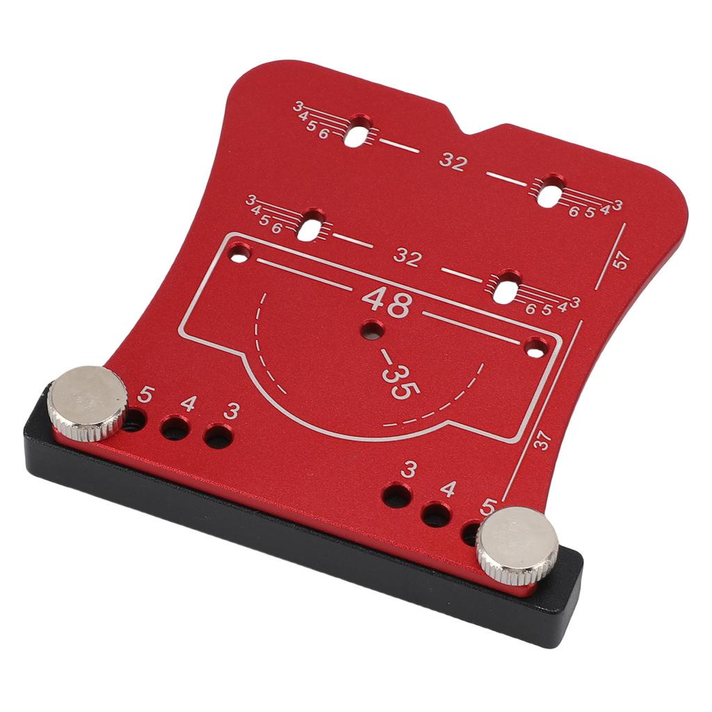 Cabinet Door Hinge Jig 35mm Concealed Hardware Drilling Marking Template Aluminum Alloy