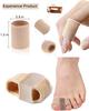Gel Toe Separator, Toe Corrector, Toe Separator (Double Ring Bunion Corrector, 4 Pack)